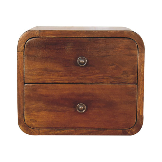 Solid Wood Floating Mini Nightstand