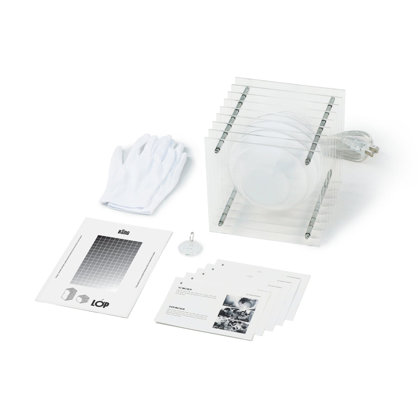 Lớp big square in clear acrylic
