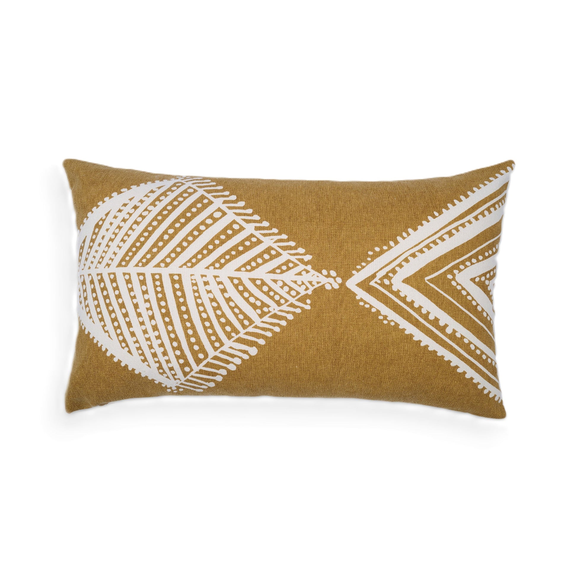 Oceanic elegance artisan print fish lumbar pillow cover