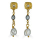 Two tone Rice Baroque Earring