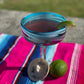 Aqua Swirl Design Margarita Glasses - Set of 4