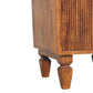 Solid Wood Louvre Bedside Unit