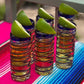 Cobalt Blue Spiral Tequila Shot Glasses - Set of 6