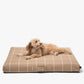 Tan Grid | Dog Bed or Bed Cover