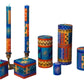 African Sky Painted Candles