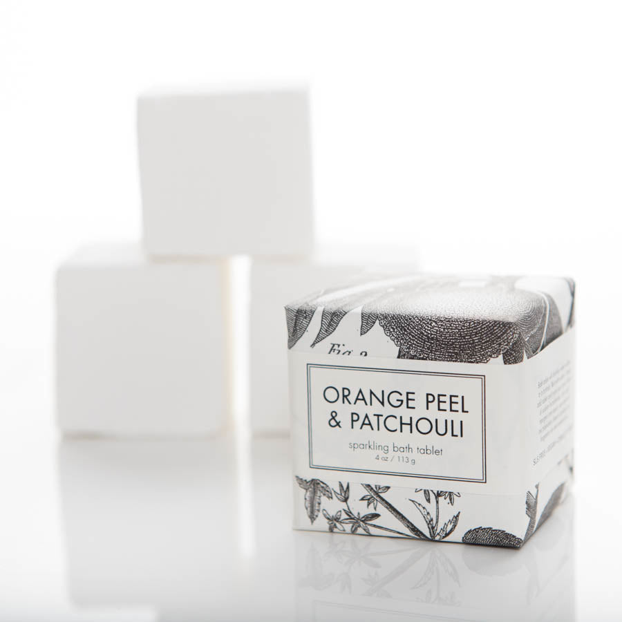 Orange Peel & Patchouli - Sparkling Bath Tablet
