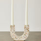 U-shaped Neutral Terrazzo Taper Candle Holder