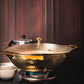 Brass Flat Base Wok with Glass lid - Kadhai (Deep & flat bottom cooking/serving utensil - karahi)