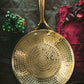 Brass Essentials Combo Set (Brass Roti Tawa with Insulated handle, Brass Ghee Pot, Brass Kadhai with Insulated handles & Glass lid)