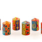 African Mineral Painted Candles