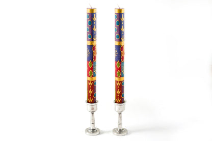 African Mineral Painted Candles