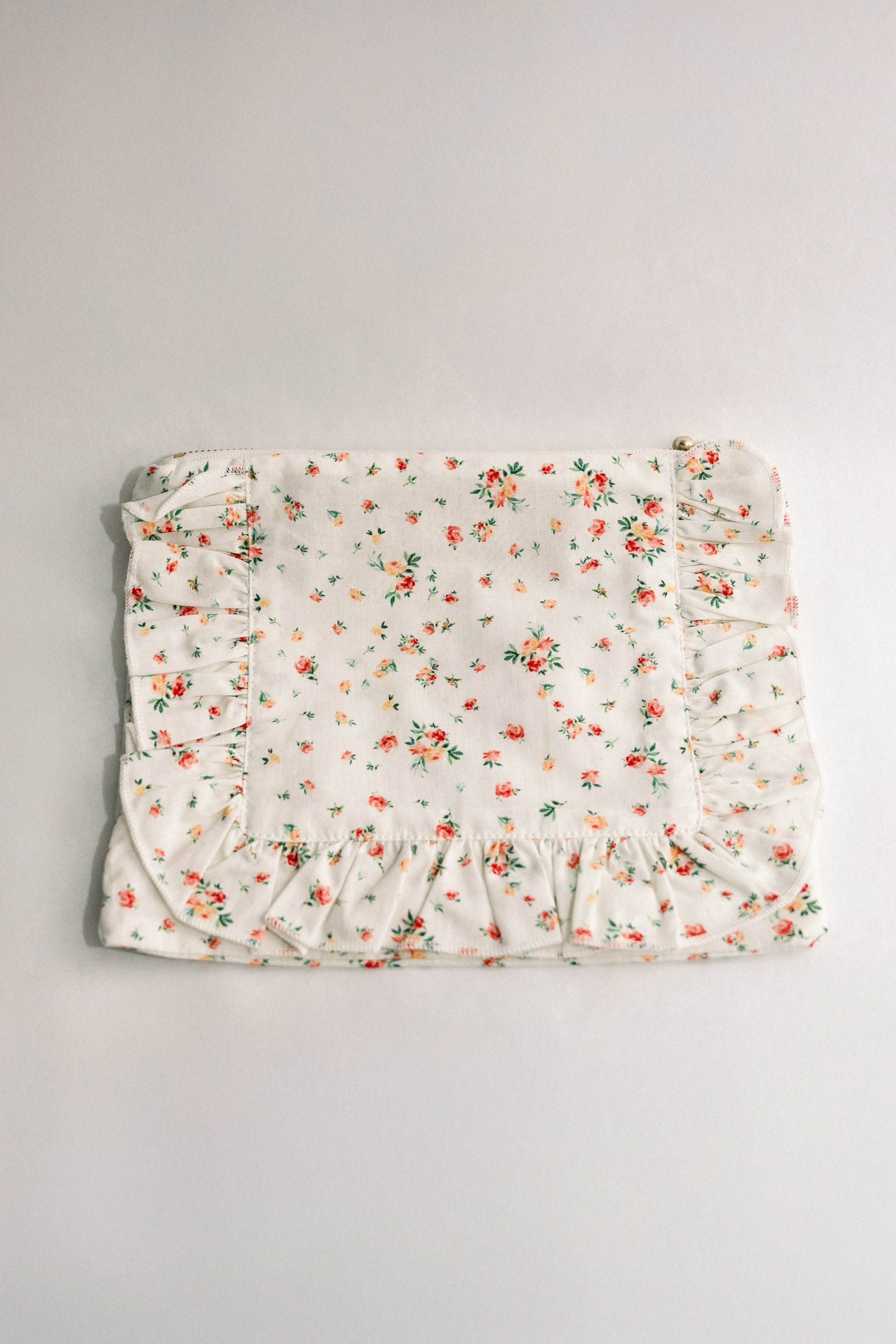 Vintage-Inspired Floral Pouch- Heirloom Bloom