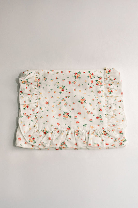Vintage-Inspired Floral Pouch- Heirloom Bloom