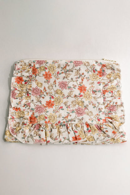 Vintage-Inspired Floral Pouch- Midsummer Vine