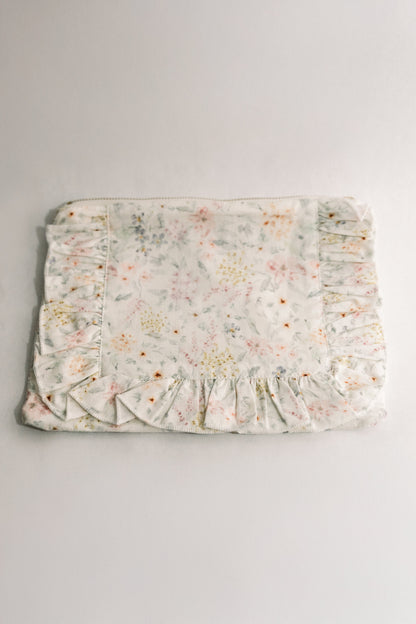 Vintage-Inspired Floral Pouch-Lune et Lavande