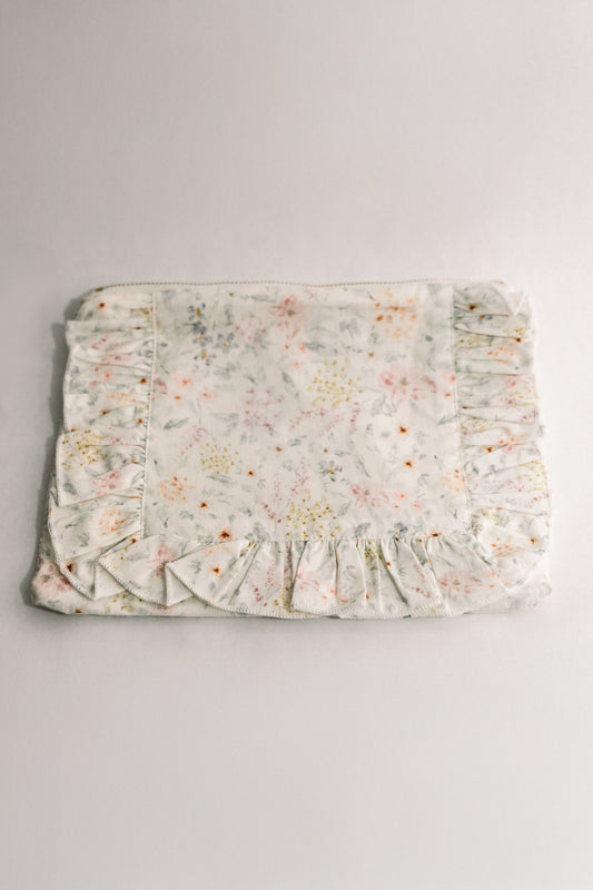 Vintage-Inspired Floral Pouch-Lune et Lavande