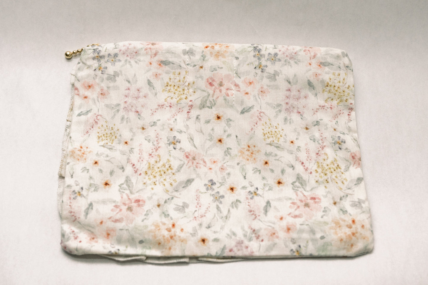 Vintage-Inspired Floral Pouch-Lune et Lavande