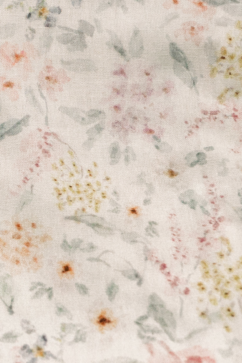 Vintage-Inspired Floral Pouch-Lune et Lavande