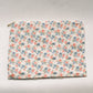 Vintage-Inspired Floral Pouch- Peony & Bluebell