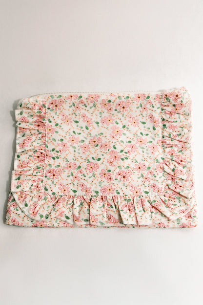 Vintage-Inspired Floral Pouch- Daisy & Clementine