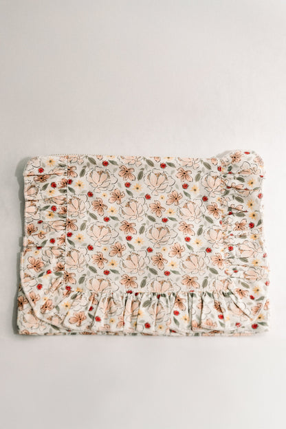 Vintage-Inspired Floral Pouch-Muguet