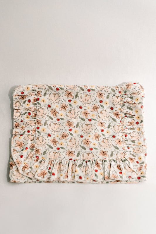 Vintage-Inspired Floral Pouch-Muguet