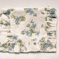 Vintage-Inspired Floral Pouch- Fleurs bleues