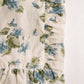 Vintage-Inspired Floral Pouch- Fleurs bleues