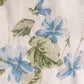 Vintage-Inspired Floral Pouch- Fleurs bleues