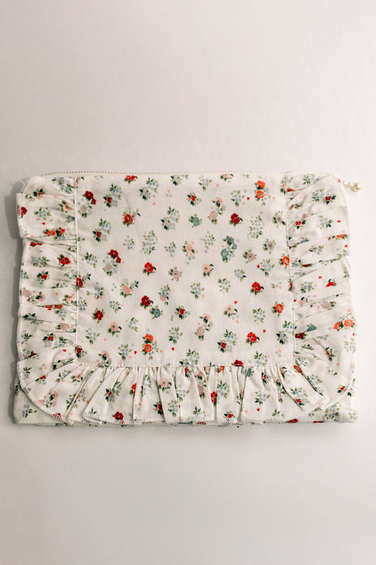 Vintage-Inspired Floral Pouch- Petite Prairie