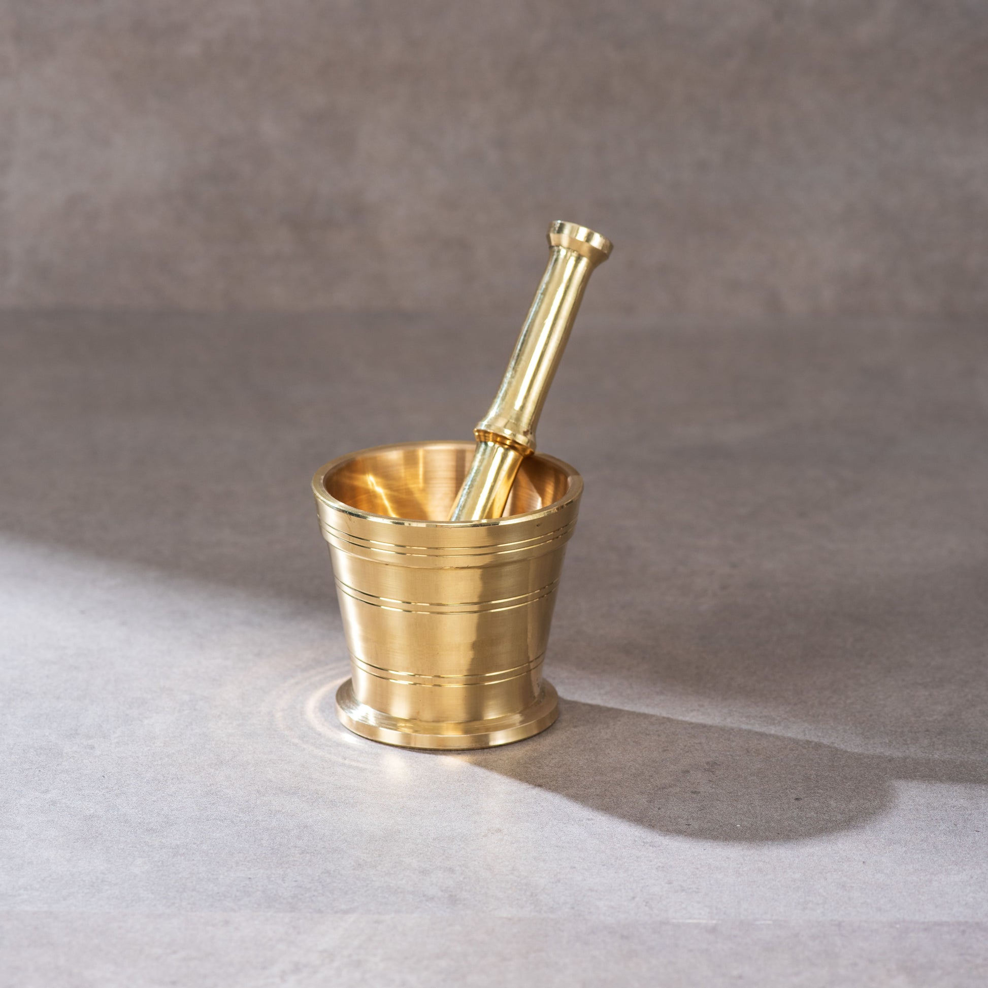 Chai Starter Kit (Brass Saucepan with Insulated handle + Brass Mortar and Pestle)