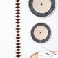 Balance Bogolan Wall Totem in White with Brown Diamonds