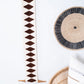 Balance Bogolan Wall Totem in White with Brown Diamonds