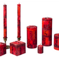 Berry Blaze Painted Candles