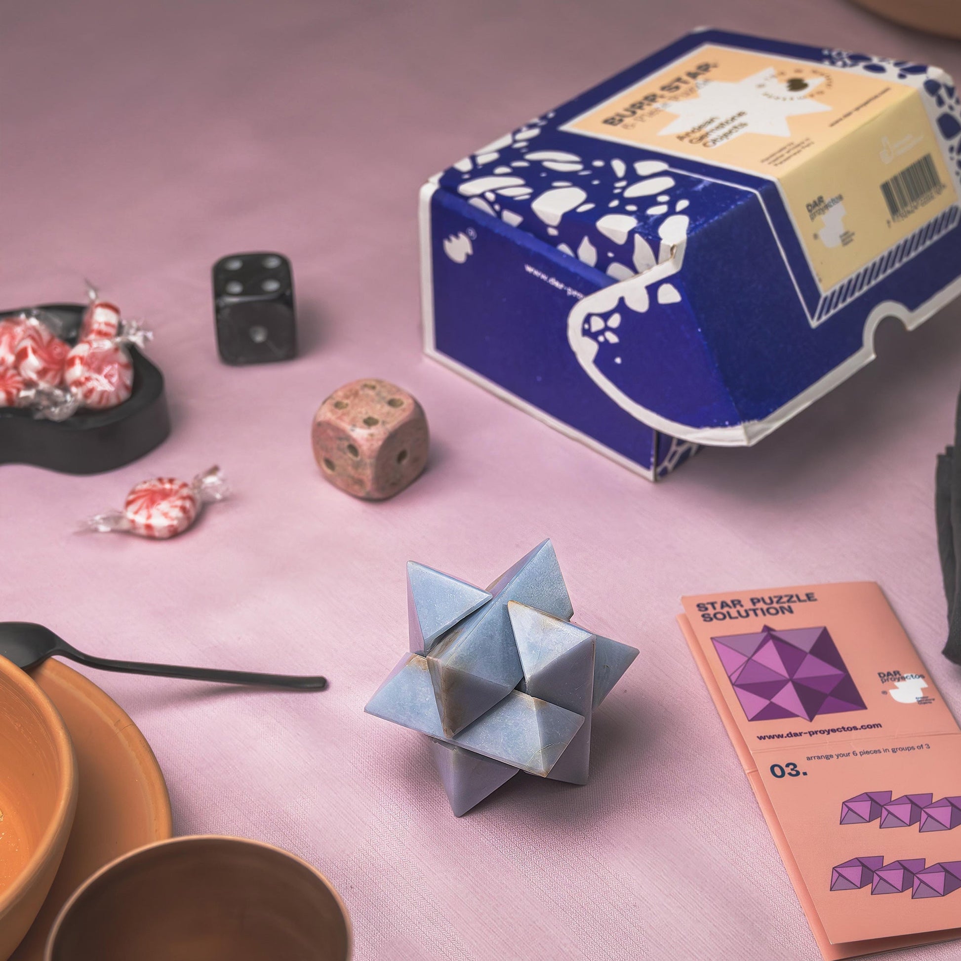 Burr Star 3D gemstone puzzle