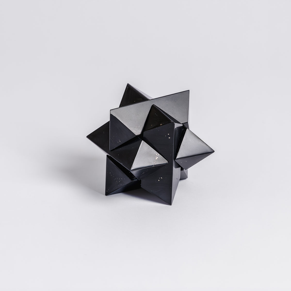 Burr Star 3D gemstone puzzle Black Onyx