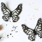 Butterfly White Embera Earrings