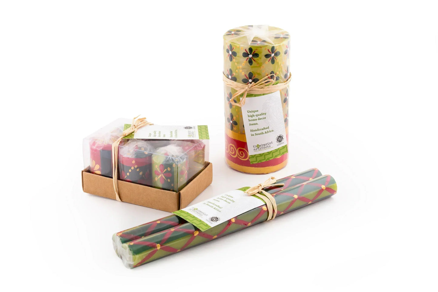 Christmas Painted Candles