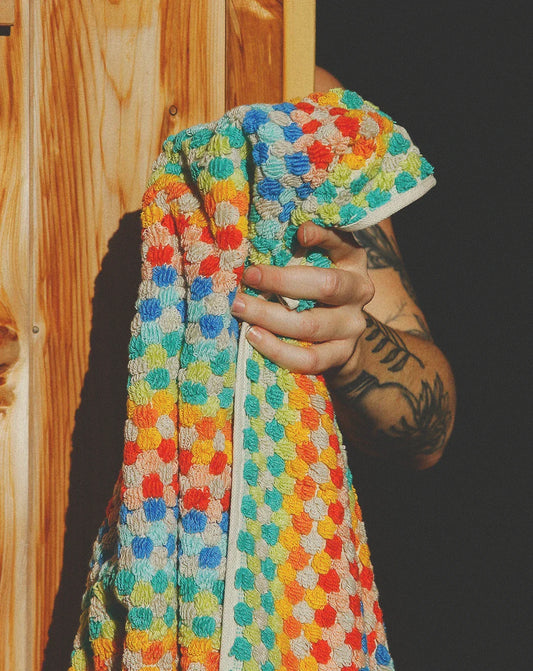 Organic Cosmic Rainbow Towel Set (Vibrant)