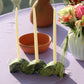 Wavy gemstone candelabra