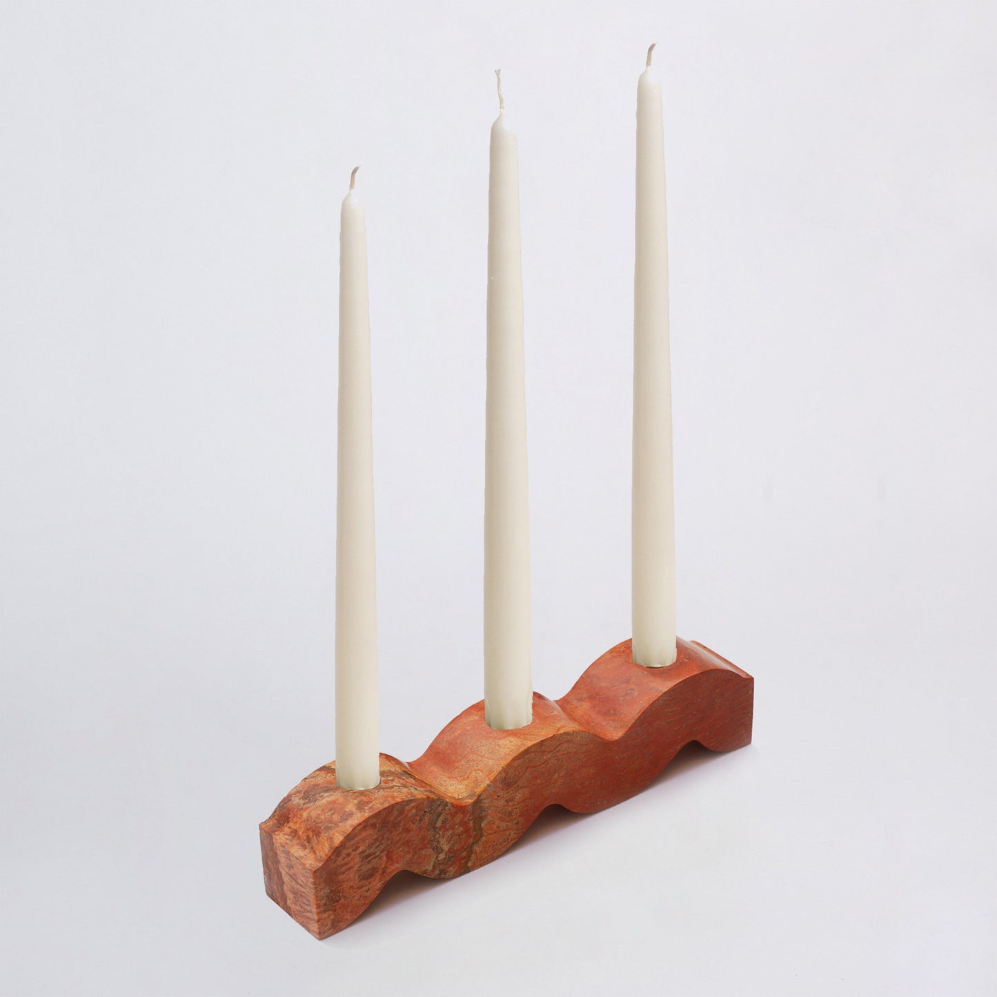 Wavy gemstone candelabra