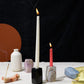 Gemstone faceted candelabra Black Onyx