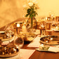 Bronze (Kansa) high hipped plate (Thaali) Set 11" - 5 pieces (1 Thaali, 2 bowls, 1 glass, 1 spoon)