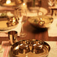 Bronze (Kansa) high hiped plate (Thaali) Set (13.5")