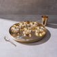 Bronze (Kansa) high hiped plate (Thaali) Set (13.5")