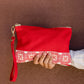 Safa Tatreez Pouch - Red