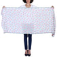 Diamond Weave Fringe Scarf - Multi Floral
