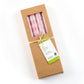 Pink Dots & Stripes Tapers - Gift Box of 4