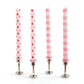 Pink Dots & Stripes Tapers - Gift Box of 4