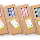 Blue Dots & Stripes Tapers - Gift Box of 4
